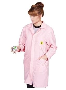 ANTISTATIC [ESD] SAFE Unisex Lab Coat/Apron/Jackets (1, PINK SMALL)