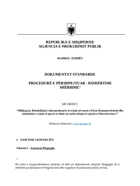 Dokumentet e publikuara - E-Prokurimi Doc Template | pdfFiller