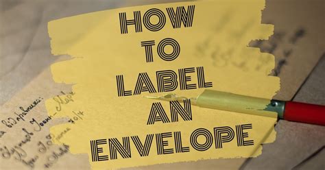 Image result for How Label Envelope