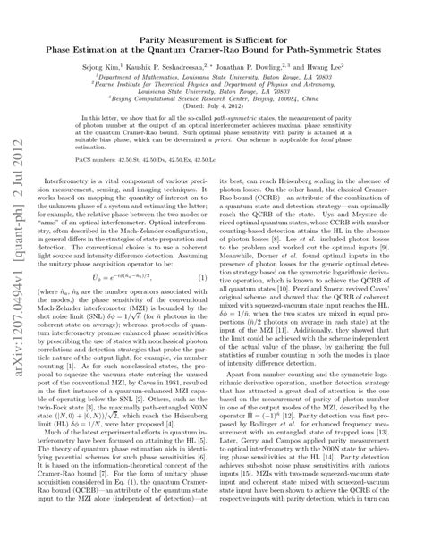 Image result for Quantum Cramer-Rao Bound