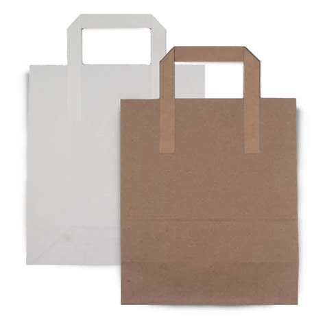 Flat Handle Paper Carrier Bags
