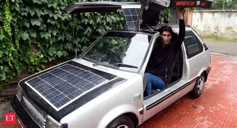 J&K math teacher builds solar-powered car - Bilal Ahmed | The Economic ...