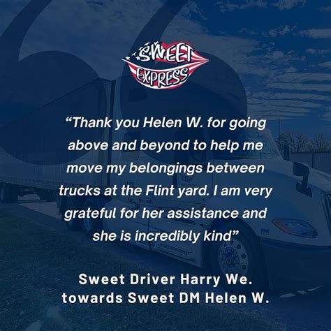 Sweet Express LLC on LinkedIn: #appreciation #trucking #transportation