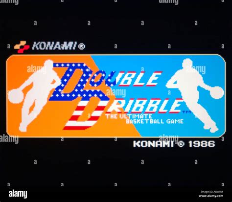 Double Dribble Basketball Konami 1986 vintage arcade videogame ...