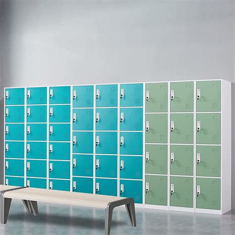 Vertical Locker Storage Cabinet Metal Lockers for Employees with Keys ...