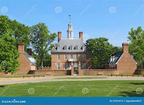 The Governors Palace Building in Colonial Williamsburg, Virginia ...