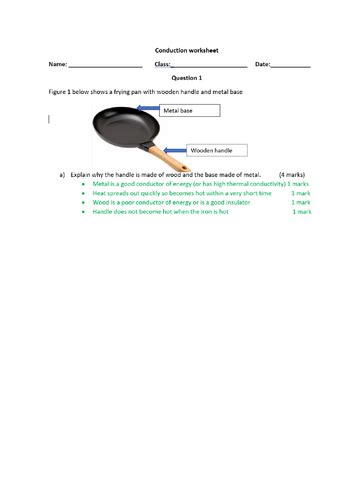 Image result for Conduction Worksheet
