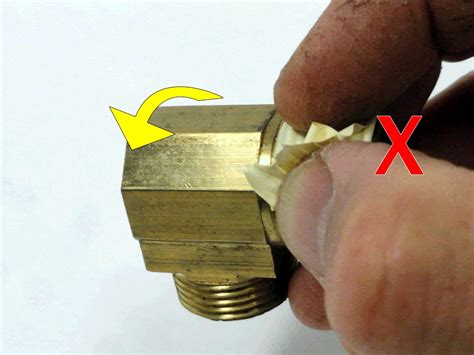 Wrapping Teflon Tape Direction 的图像结果