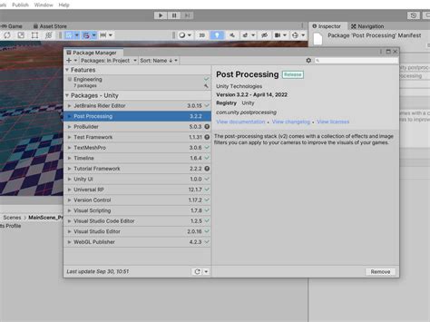 Unity Error Cs1514 Post-Processing 的图像结果