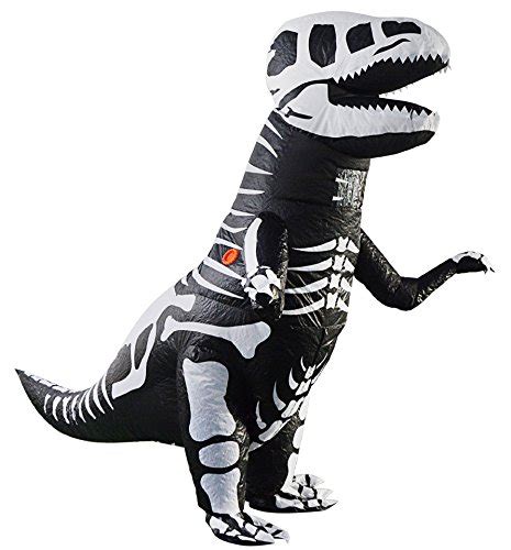 Buy T-Rex Dinosaur Inflatable Costume Giant Skeleton Dinosaur Cosplay ...