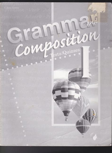Amazon.com: A Beka Abeka Grammar and Composition I Test/Quiz Key 2004 ...