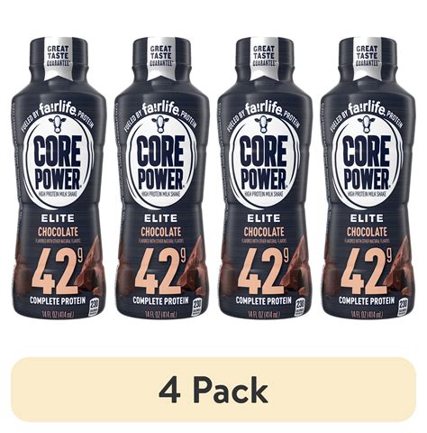 (4 pack) Core Power Elite High Protein Shake with 42g Protein by ...