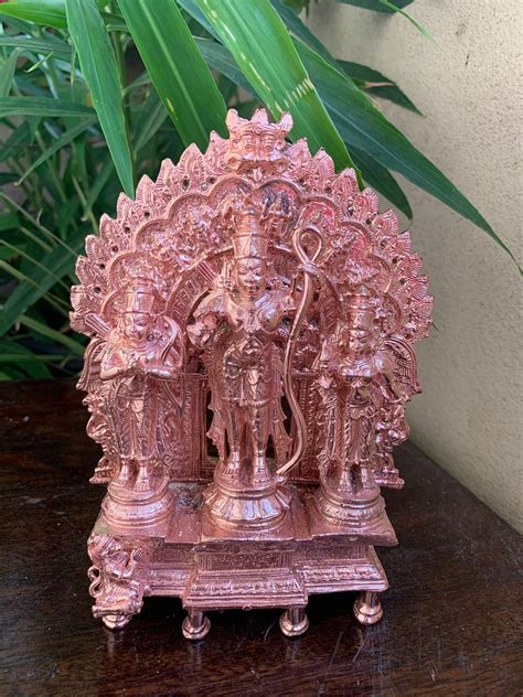 Buy Copper Idol of Rama Sita Lakshmana With Dashavatara Prabhavali ...