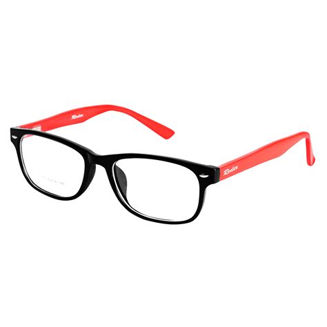 REDEX RECTANGLE UNISEX BLACK&RED COLOR FULL FRAME – J.K Opticals