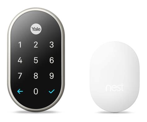 Google Nest x Yale Wi-Fi Smart Lock with Nest Connect Hub, Satin Nickel | Canadian Tire