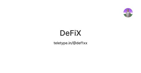 DeFiX — Teletype