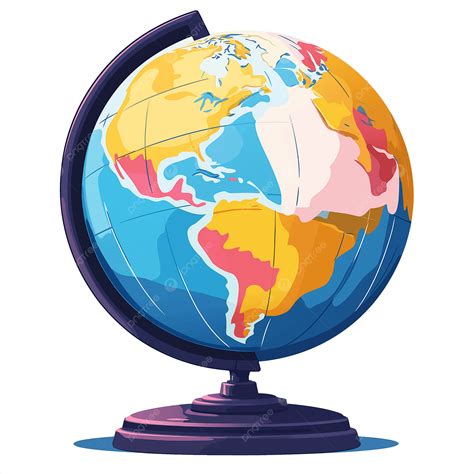 Colorful Cartoon Globe Clipart Illustration, Globe Clipart, Cartoon ...