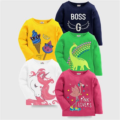 KUCHIPOO Girls Full Sleeves T-Shirts – Kuchipoo