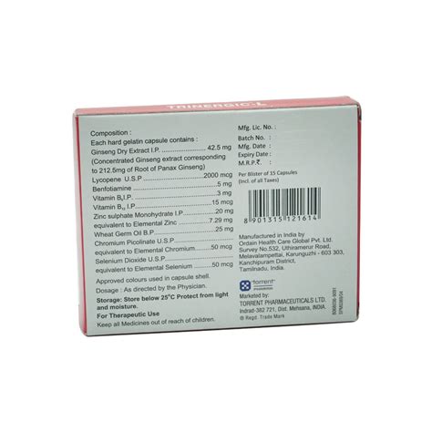 Trinergic L Capsule 15's Price, Uses, Side Effects, Composition ...