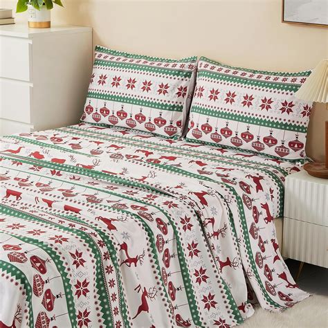 Amazon.com: Full Christmas Gingerbread Cookie Sheet Set - Holiday Xmas ...
