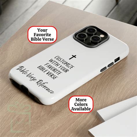Custom Bible Verse Christian Phone Case Gift, Aesthetic Favorite ...
