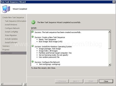 Create Task Sequence SCCM 的图像结果