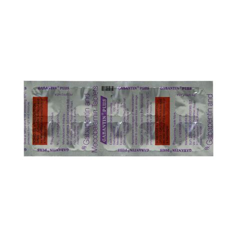 Gabantin Plus Strip Of 10 Tablets: Uses, Side Effects, Price & Dosage ...