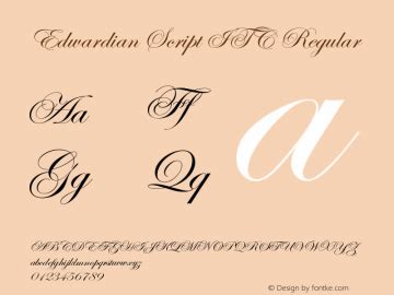 Edwardian Script ITC Font Family|Edwardian Script ITC-Calligraphy ...