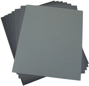 onneyretail Sand Paper Wet or Dry (Black) - Set 6 SheetS Emery ...
