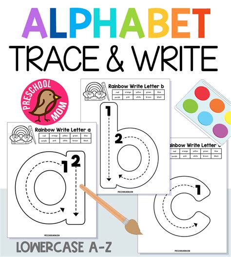 Letter Tracing Worksheets - Preschool Mom - Worksheets Library
