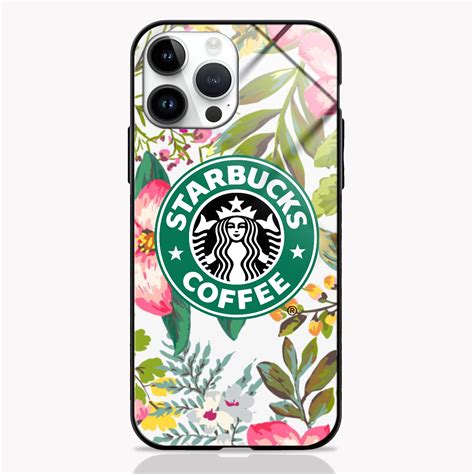 Starbucks Floral Design Premium Glass Case – MW Stuffs