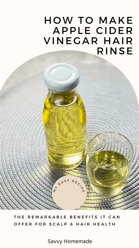 DIY Apple Cider Vinegar Hair Rinse: My Easy Recipe