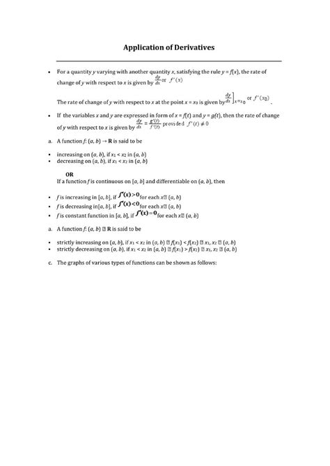 Class 12 Applied Maths Chapter Application of Derivative Gaur Classes 的图像结果
