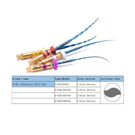 Dental Rotary NITI X-TWO S Cross Section Endodontic | Ubuy India
