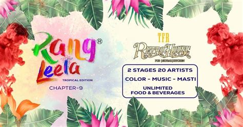 RANG LEELA - HOLI FESTIVAL, Retro House, Gurgaon, 25 March 2024 | AllEvents