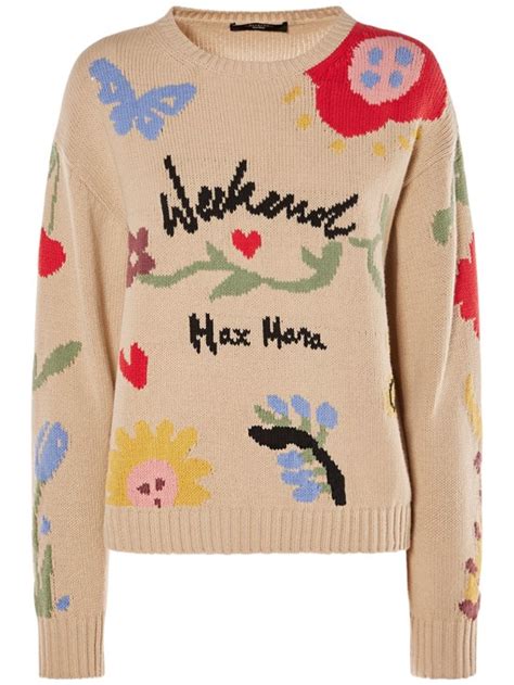 Zingaro intarsia cotton blend sweater - Weekend Max Mara - Women ...