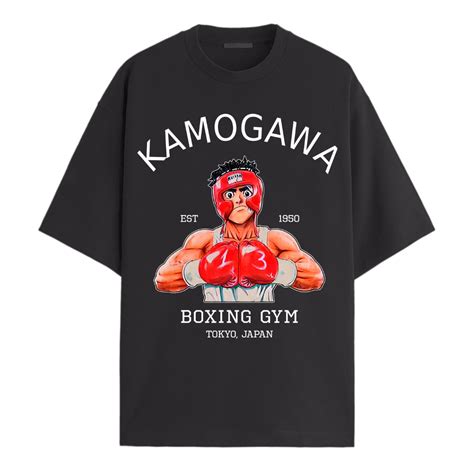 Ippo Spar Black Oversized Tee – otakusheavenindia