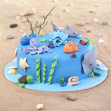 Sea Theme Cake | Under the Sea Cake | Order Kids Birthday Cake in ...