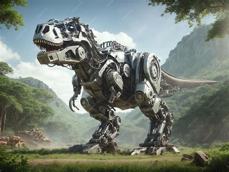 Premium AI Image | a dinosaur designed as a robot