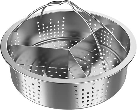 Amazon.com: Stainless Steel Steamer Basket Rack - Steamer Holder Trio ...