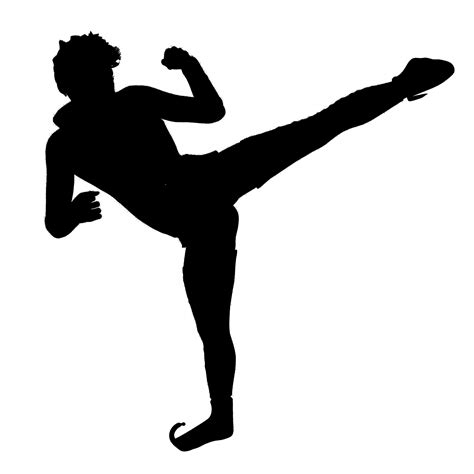 Kickboxing Silhouette at GetDrawings | Free download