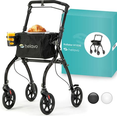 Amazon.com: Helavo Easy Foldable Lightweight Indoor Walker with Tray for Seniors, 21" Wide ...
