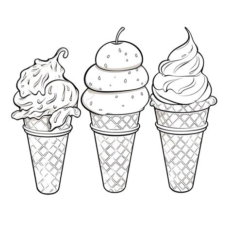 Ice Cream Coloring Pages 的图像结果