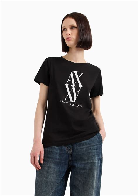 Monogram Logo Regular Fit Black T-shirt