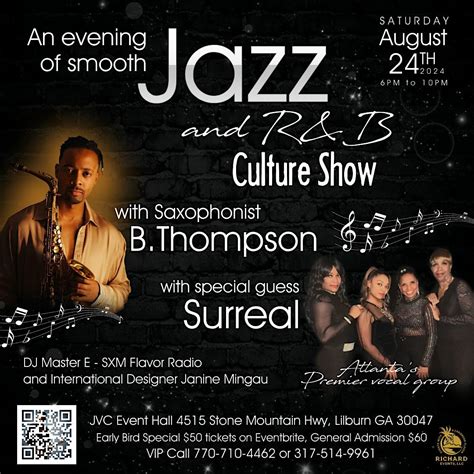 Richard Events presents an evening of smooth Jazz and culture show, JVC ...