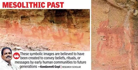 Research scholar discovers Mesolithic rock art site near Palwancha