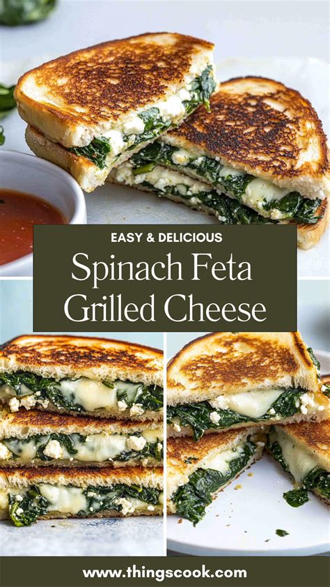 Want Easy Recipe Ideas? Try Spinach Feta Grilled Cheese! | Healthy food dishes, Cooking recipes ...