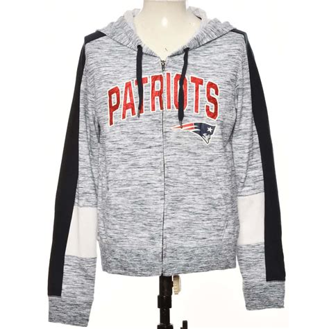 NFL Team Apparel Women's Size 16 New York Patriots Hoodie Jacket Grey (s)