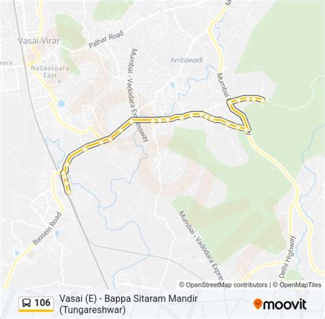 106 Route: Schedules, Stops & Maps - Vasai (E) (Updated)