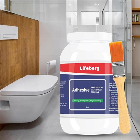 Lifeberg 300gm Crack Seal Glue with Brush | Transparent Waterproof ...
